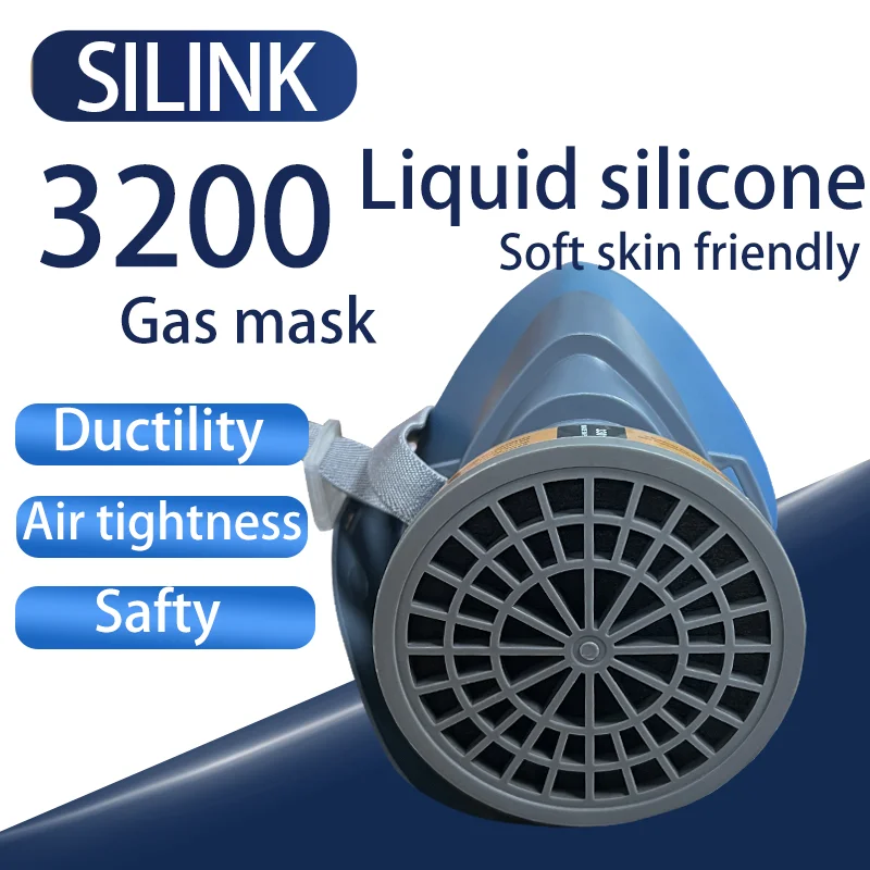 Защитный респиратор для защиты от загрязнения воздуха против твердых частиц формальдегида 3200 маска лица с двойными фильтрами