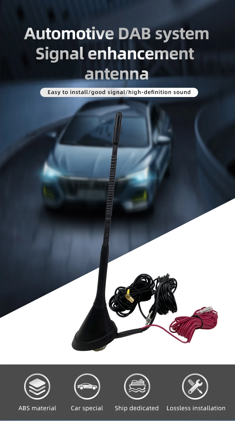 Waterproof customizable high gain 20dB2 Directional roof  Antenna  170-240MHz 1452-1492MHZ dab antenna