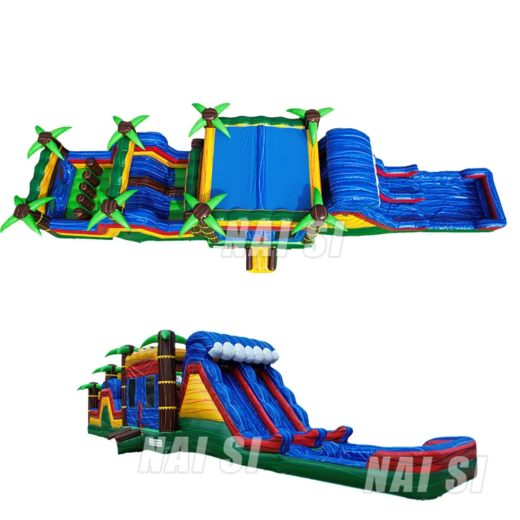Outdoor Sports Theme Kids Inflatable Obstacle Bounce House Games For Sale