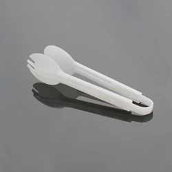 Plastic Food Tongs Non-Stick Barbecue Clip Food Salad BBQ Tong Kitchen Tools Plastic PS Food Cake Tong
