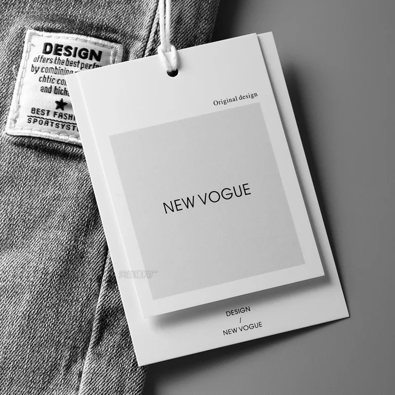 New Style Blank Paper Tags For Clothing White Label Products T Shirt Tag Label Custom With Labels Tag Pin For T Shirt