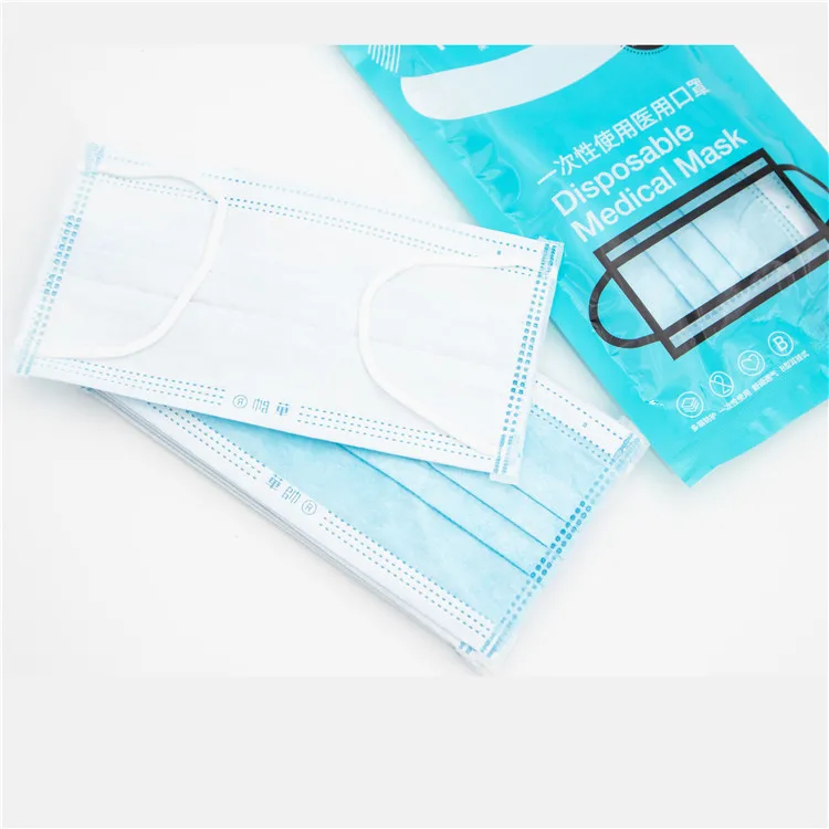 Medical 3-ply Disposable Face Manufacturer Buy 3ply Masque Chirurgical Tissu Masker Iir En Type Facemask Tie On Surgical Mask