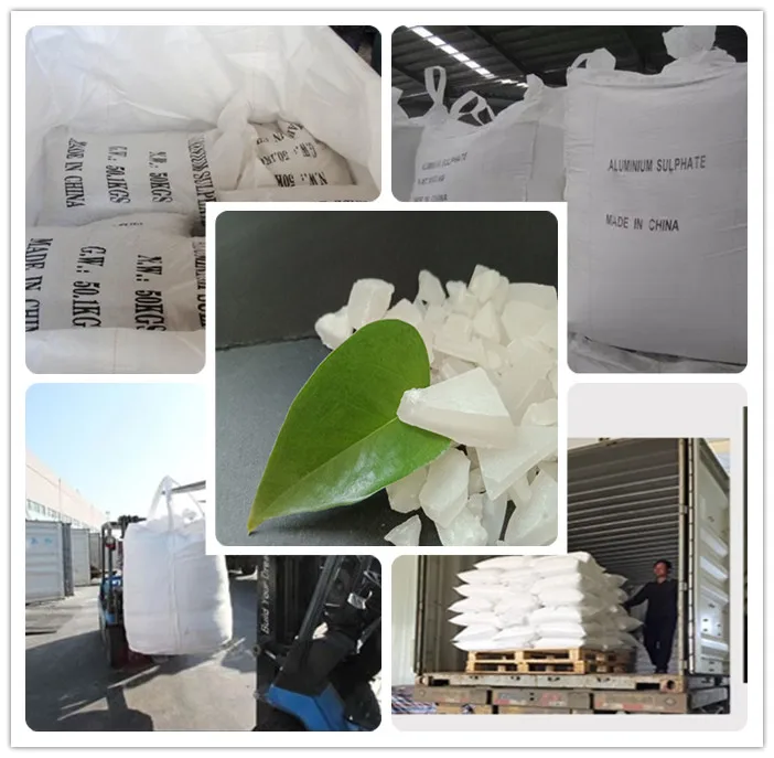 Chinese Factory Supply 17% Iron-free Aluminium Sulfate