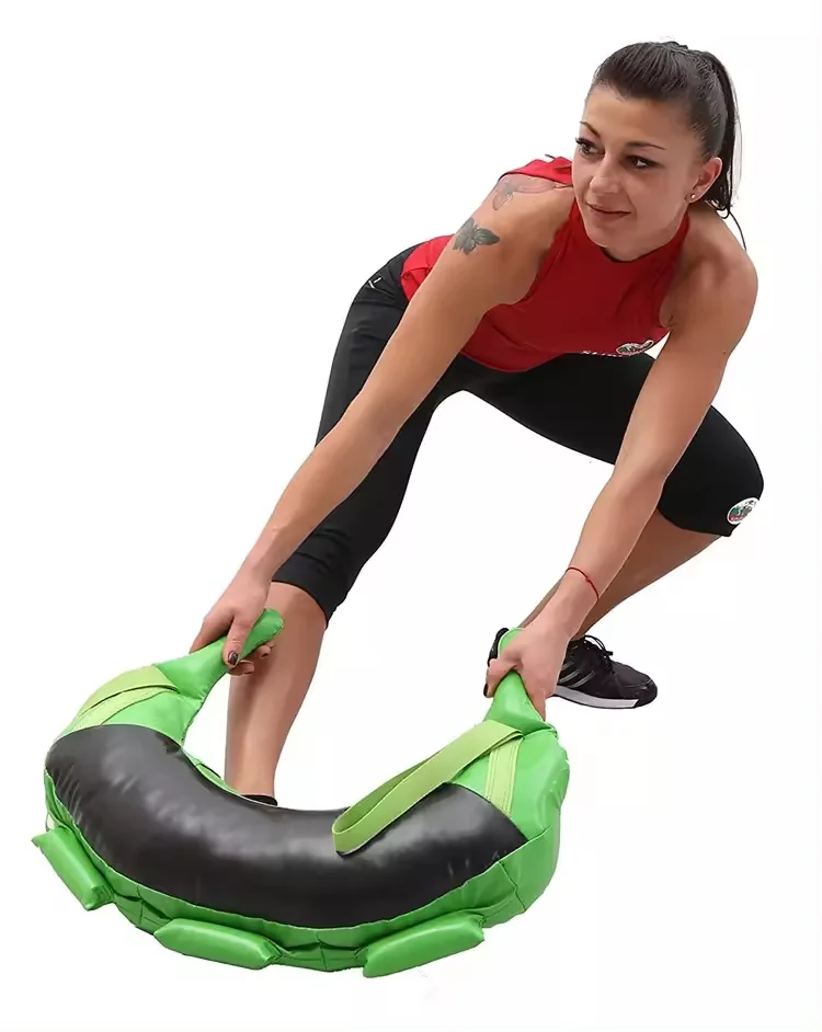 Hot Sale 50kg Steel Gym Training Equipment Customized Logo Empty Sandbags Punching Bulgarian Power Bag Weight Plate PU PVC