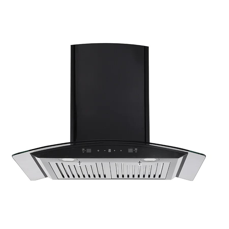 900mm Stainless Steel Wall Mounted Auto Clean Ventilation Hood Kitchen Chimney for Home Use Range Hood