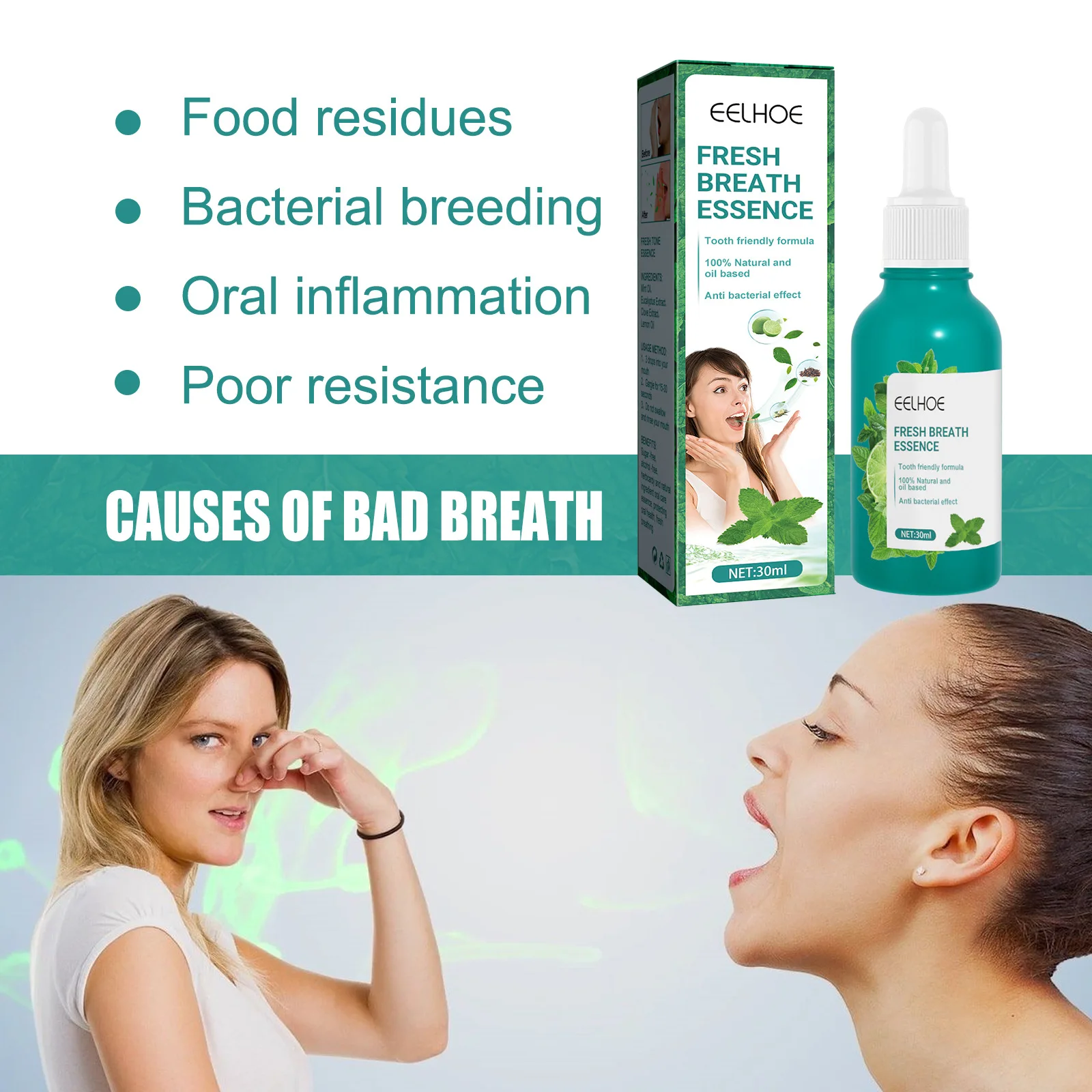 Wholesale Breath Spray for Bad Breath Fresheners Mouth Spray Mint Oral Care Health Spray for Dry Mouth