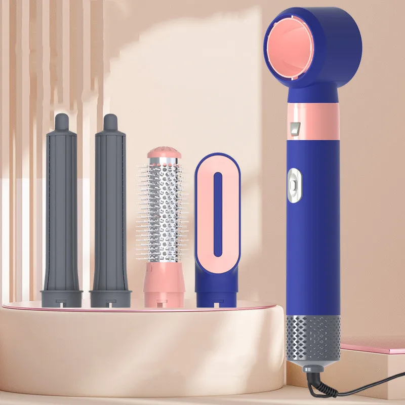 New 5 in 1 Multi Styler With Hot Air Brush 600w  Hair Dryer Brush Curler Straightener Multi Hair Dryer Styler