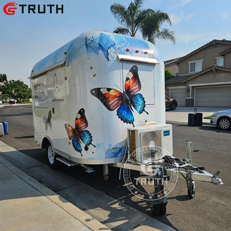new type traction airstream custom Pet trailer for Convenient pet care service vehicle