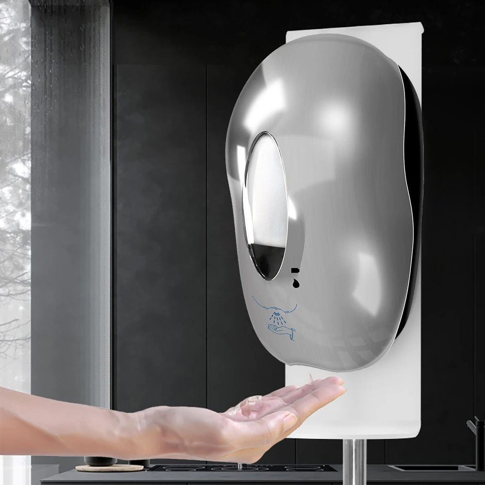 touch free customized induction sensor touchless smart stainless steel wall mount liquid automatic foam soap dispenser
