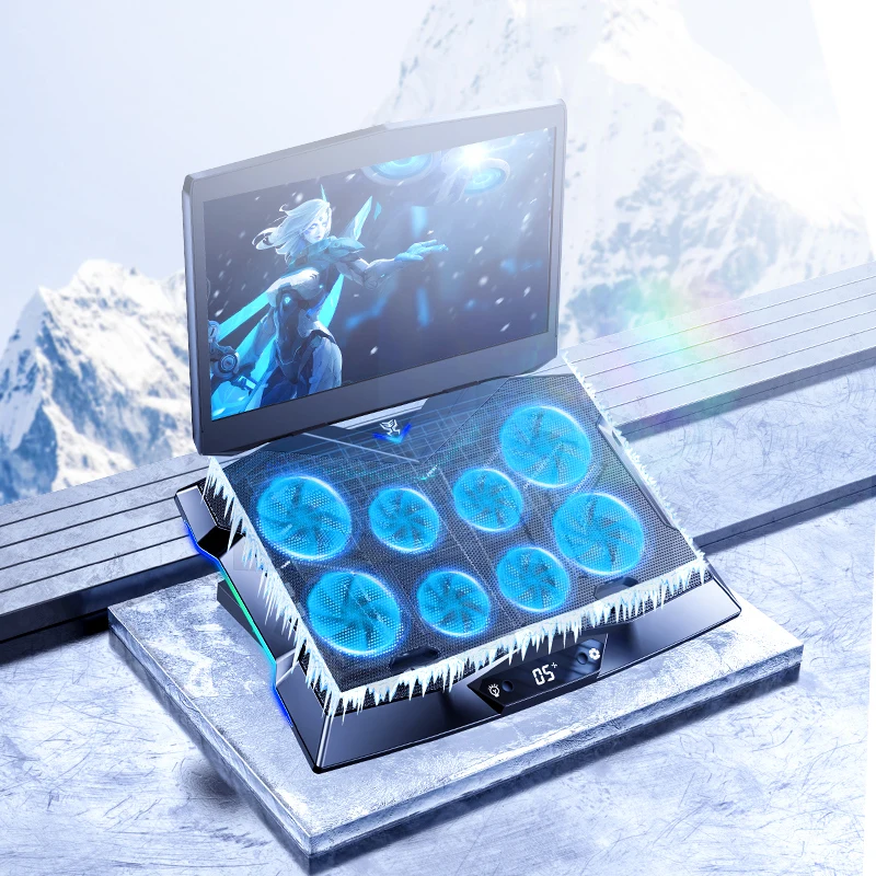 RTAKO Laptop Cooling Pad Cooler Pads Fan Stands Stand With Coolcold Para Ventiladores For Notebook