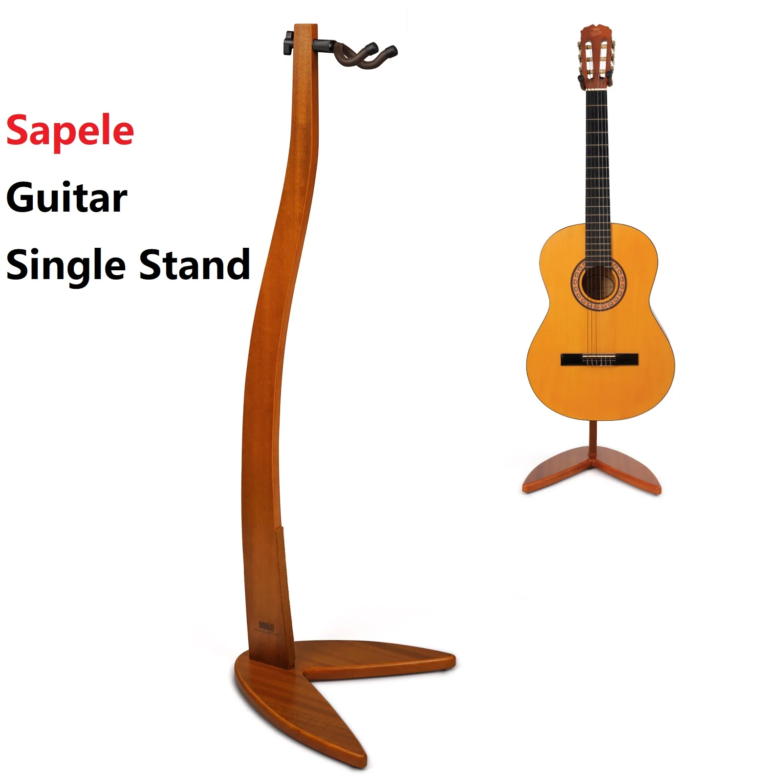 Solid Wooden Acoustic Guitar Stand Handmade Guitar Holder Floor Guitar Hanging Stand for Home Decoration Single Stand