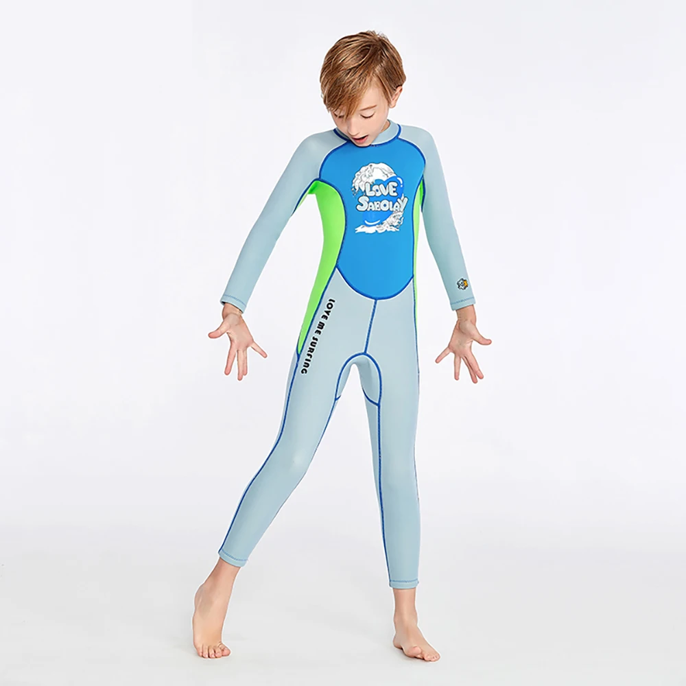 Новый высококачественный костюм для дайвинга разных размеров для мальчиков Детский Гидрокостюм из неопрена Sbr