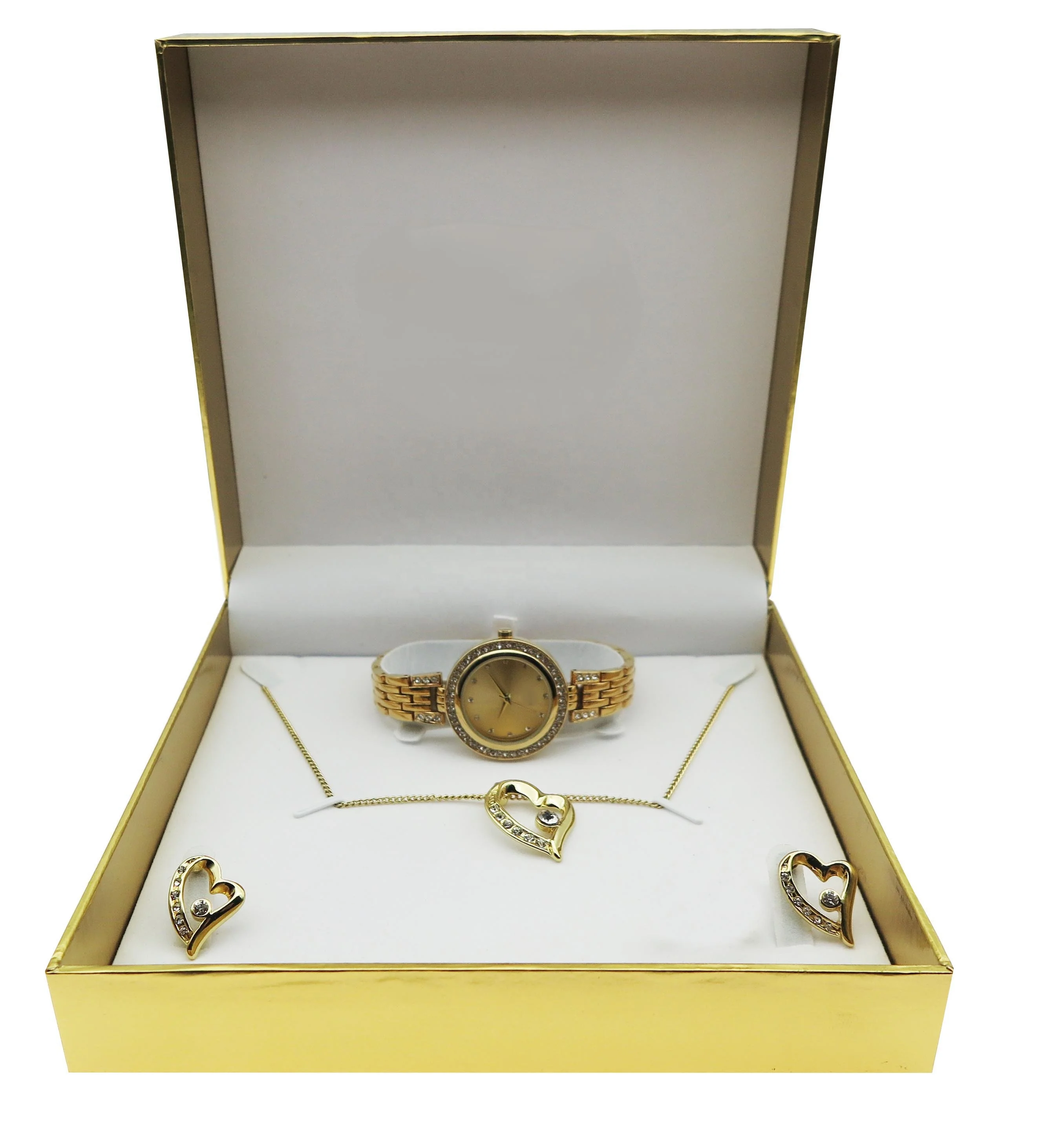 fashion nice design ladies bracelet wristwatch women ring necklace earrings bracelet jewelry female watch gift set for ladies