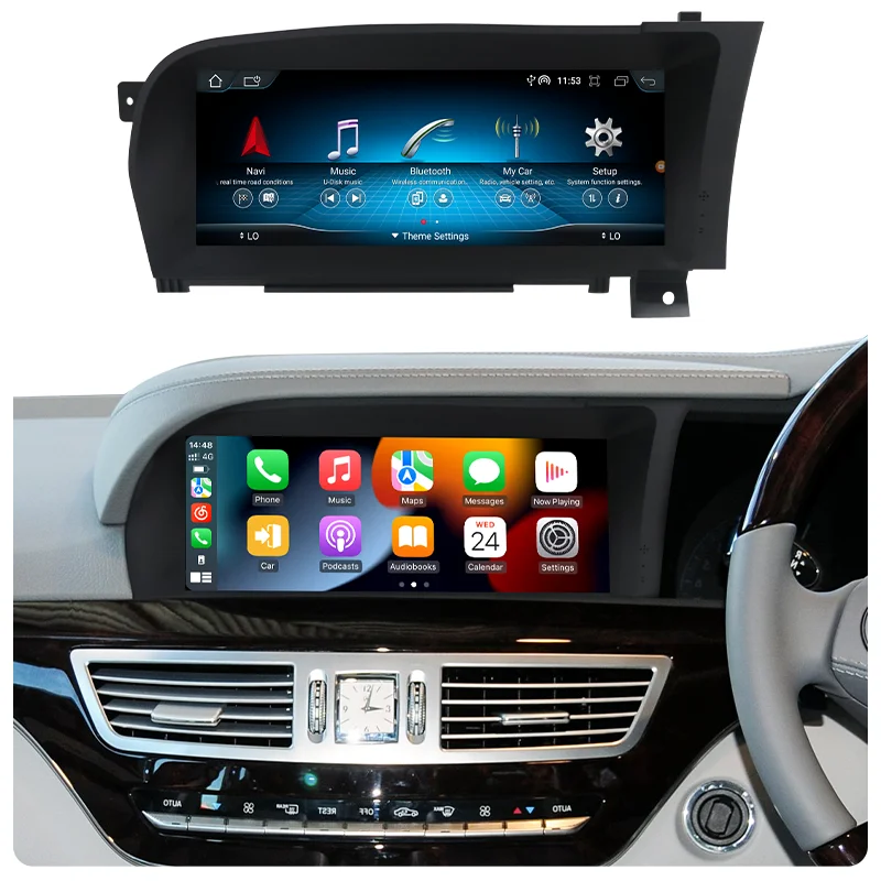 KLYDE 10.25/12.3 Inch Multimedia Player GPS Navi Android Car Radio CarPlay Screen for Mercedes Benz S/CLS Class