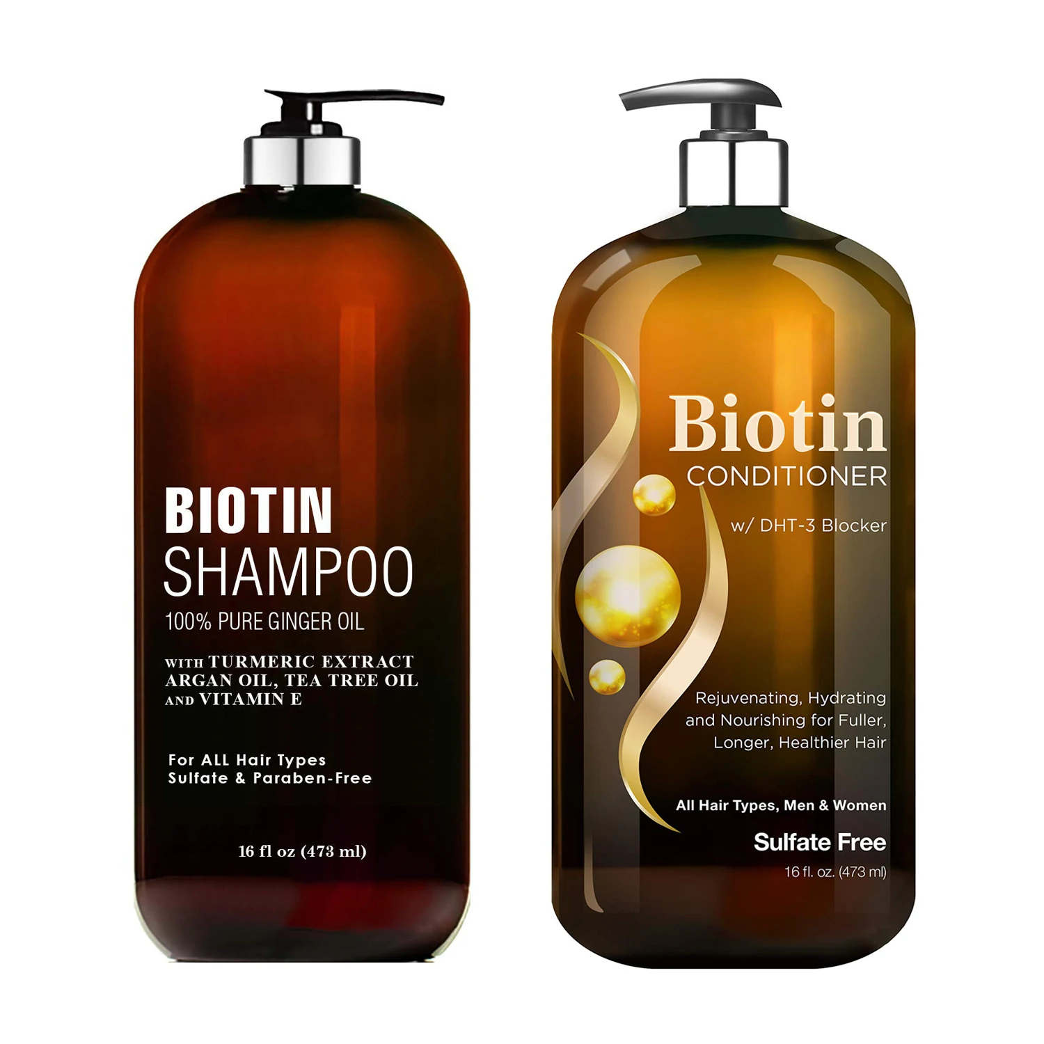 Biotin шампунь-кондиционер для роста волос шампунь истончения утолщение формула против выпадения мужчин и женщин