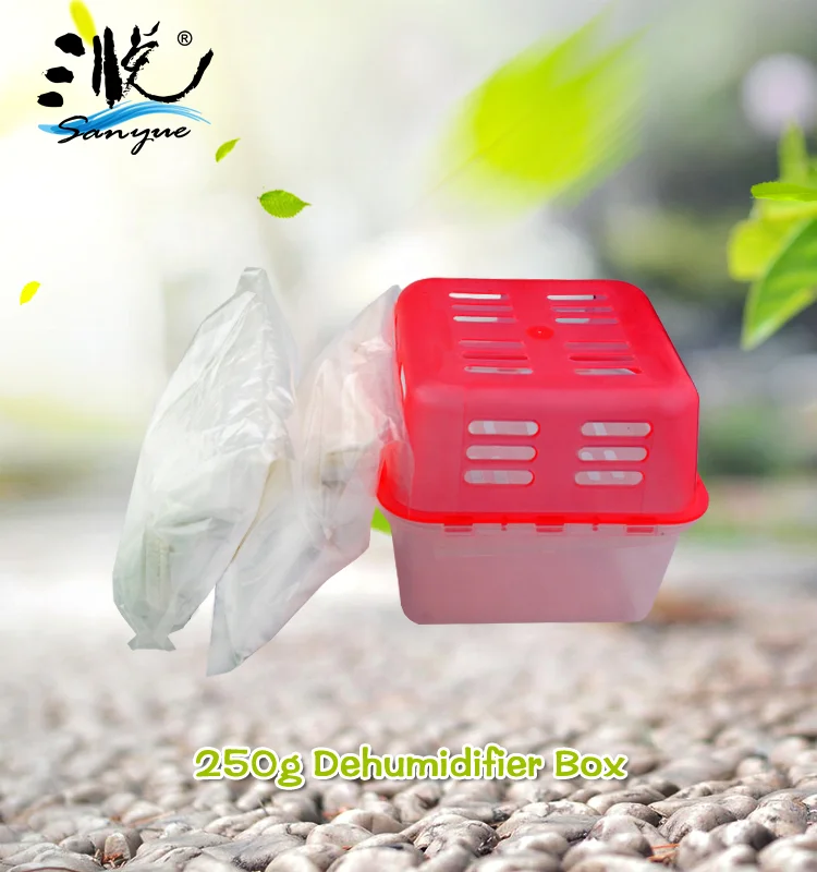 350g moisture absorbing calcium chloride desiccant dehumidifier box bag