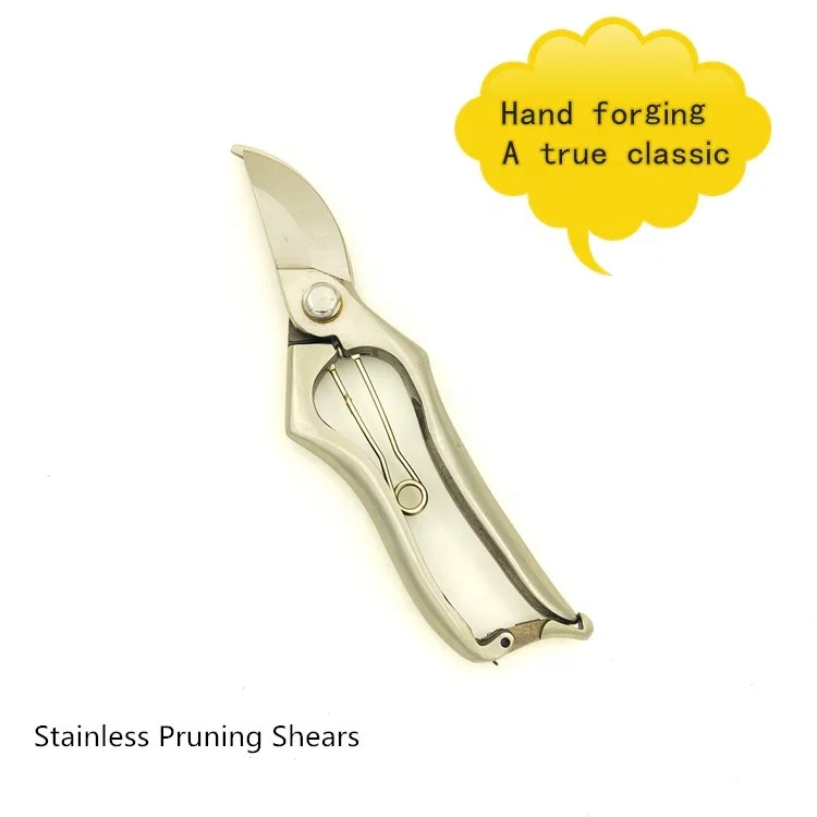 high quality stainless steel  forged pruner shears