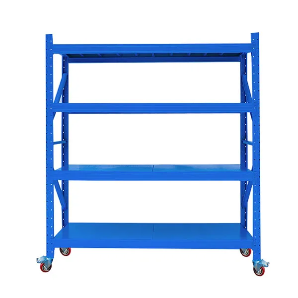 Custom movable long span shelves  Multi-Layers detachable Selective Pallet Rack with Wheels for Manufacture Factory
