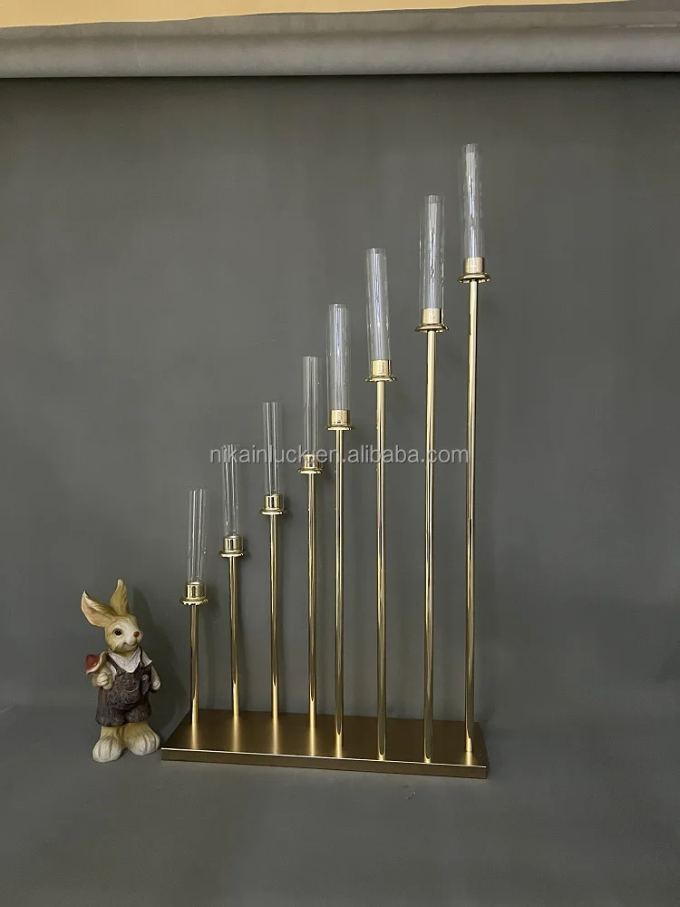 Candelabra Led Light Bulbs Candle Holders Decorative Centerpieces for Wedding Table Candelabra