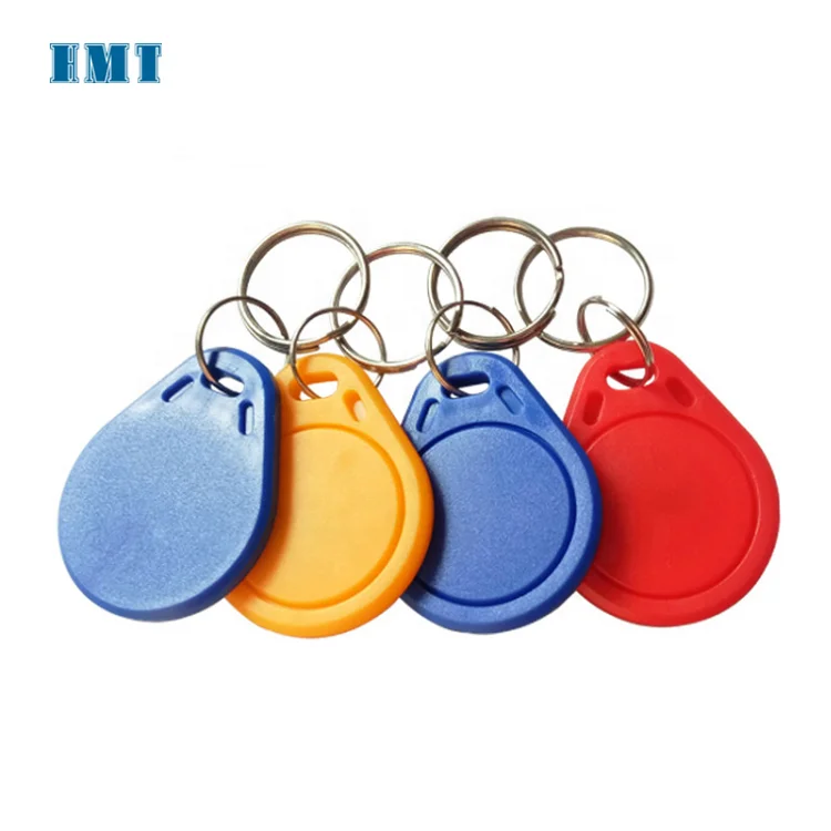 waterproof ABS 13.56mhz rewritable UID CUID rfid keyfob rfid tag customized printing logo UID rewritable rfid key tag
