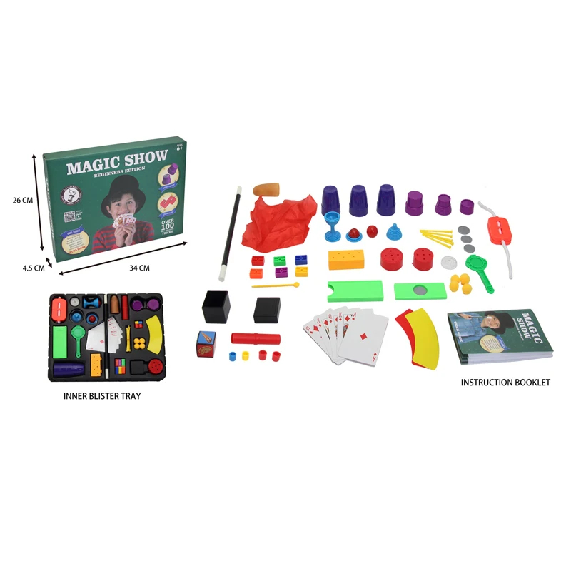 2020 new arrivals Magic Trick Kit toys for kid gift with good price over 100 tricks Thumb tip magic items