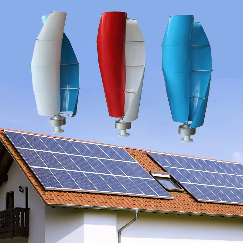 Solar And Wind Power Wind Generator 5kw 10kw Vertical Axis Wind Turbine System With Inverter