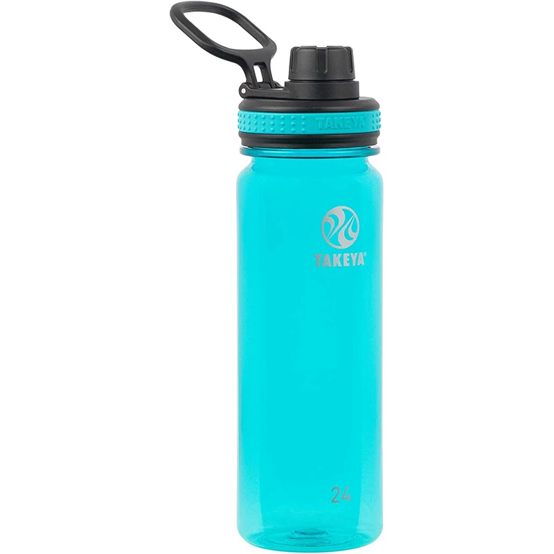 Eco-Friendly 700ml BPA FREE Gym Clear Drinking Plastic Sports Water Bottle with handle