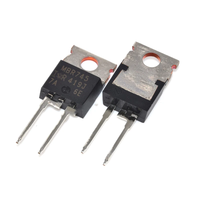 Новый оригинальный выпрямитель MBR745 диодный Schottky 45V 7.5A 2-контактная