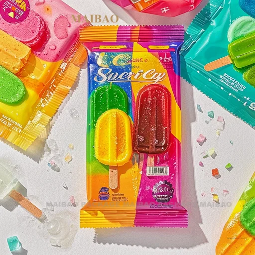 Custom Printed Logo Size Biltong Biodegradable Plastic Potato Chips Nut Spice Ice Cream Food Package Popsicle Packaging Bags