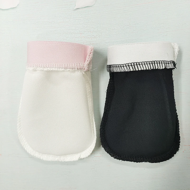 Customize Logo 100% Natural Silk Exfoliating Face Mitt Glove Turkish Exfoliating Gloves Mitts
