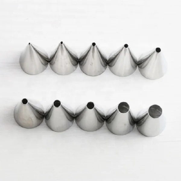 Поделки из нержавеющей стали украшения глазурью заварной крем насадки круглой формы для выпечки Кондитерские