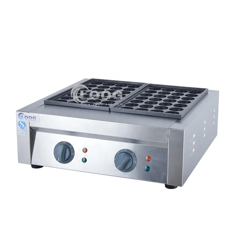 Stainless Steel Electric Takoyaki Maker Mini 2 Plates 56 Holes  Japanese Takoyaki Maker Machine