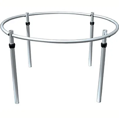 White Curtains Aluminum Pipes Round 10ft Wedding Decoration Adjustable Round Curved Pipe and Drapes for Events