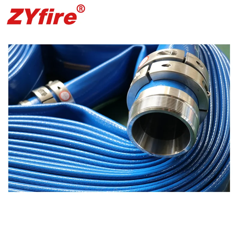 ZYfire 100m large diameter NSF approved layflat borehose water hose for water pump