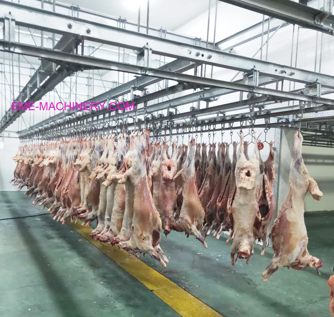 Halal Slaughter Equipment Sheep/goat Processing Automatic Conveying Rail For Slaughter Plant