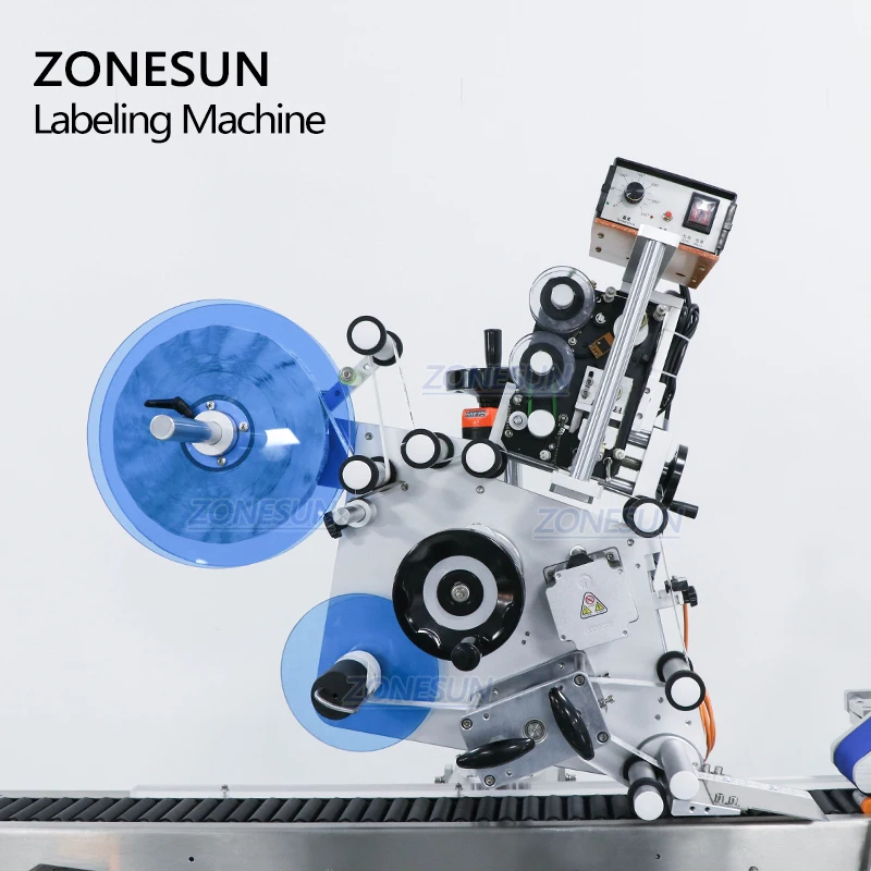 ZONESUN ZS-TB823 горизонтальная трубка стикер автоматический карандаш пластиковые круглые бутылки Этикетировочная машина для Крио-флаконов