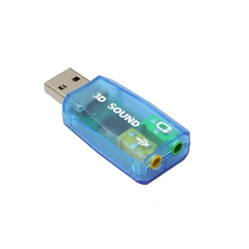 Портативный внешний USB 2 0 до 3 5 мм микрофон наушники 3D стерео объемный звук карта аудио адаптер в 1 для ПК