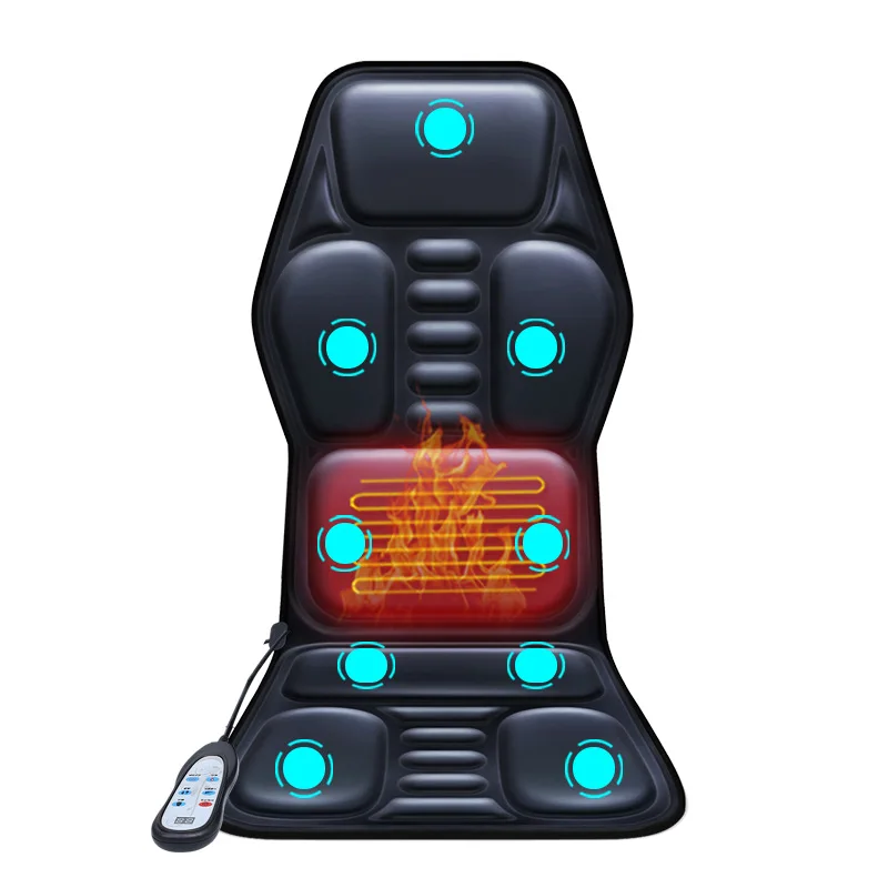 Amazon Best Seller Waist Heating Car Neck Pillow Massage 9 Points Massage Cushion Car