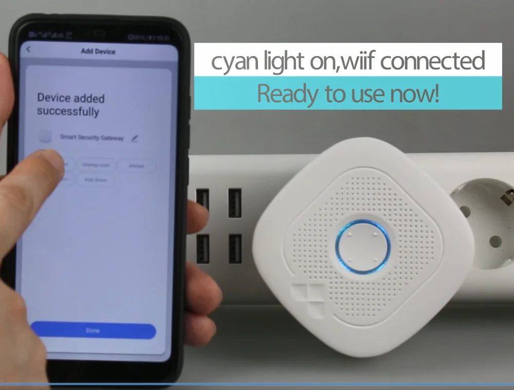 Emergency SOS Panic Alarm Tuya Smart Wifi  Siren   Anti Intruder Alarm with free samples pir motion and door sensors