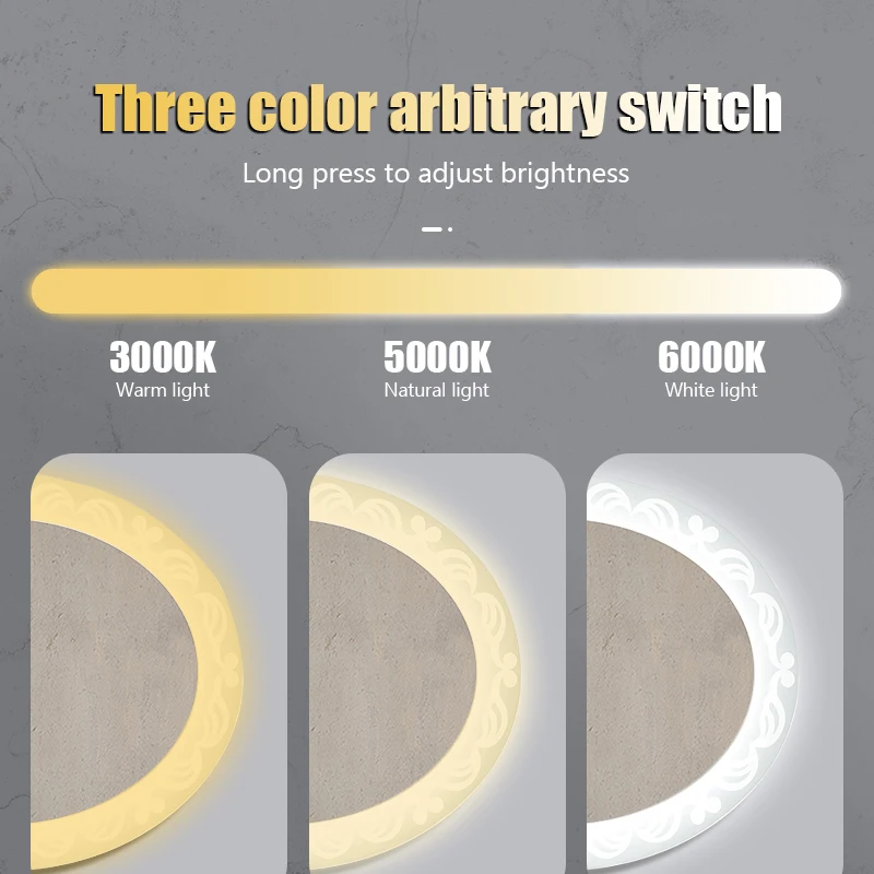 5-mm Copper-free Silver Mirror Full Length Body Induction Bathroom Intelligent Led Mirror