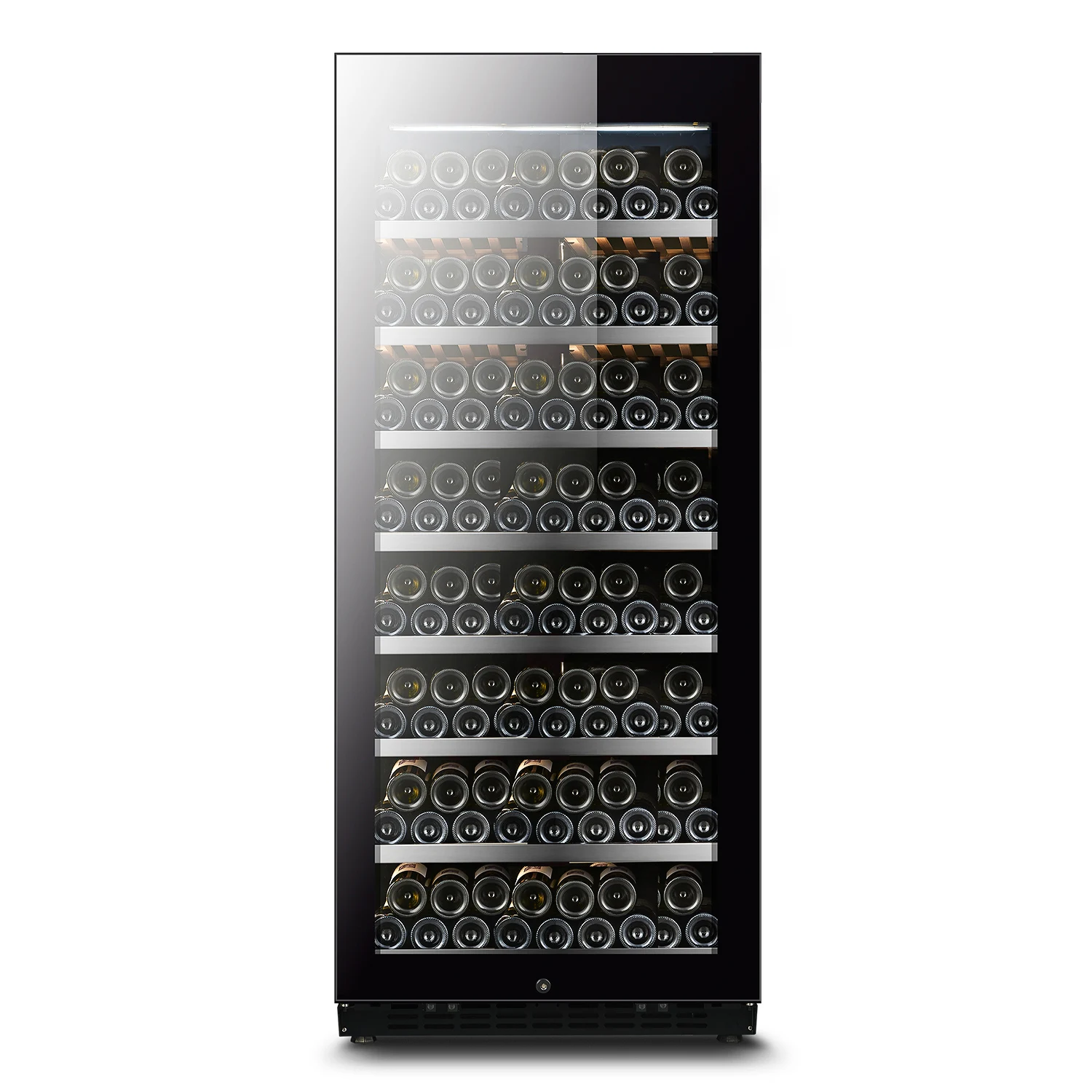 NUELEAD 350L двойной стеклянный дверной холодильник для вина и напитков