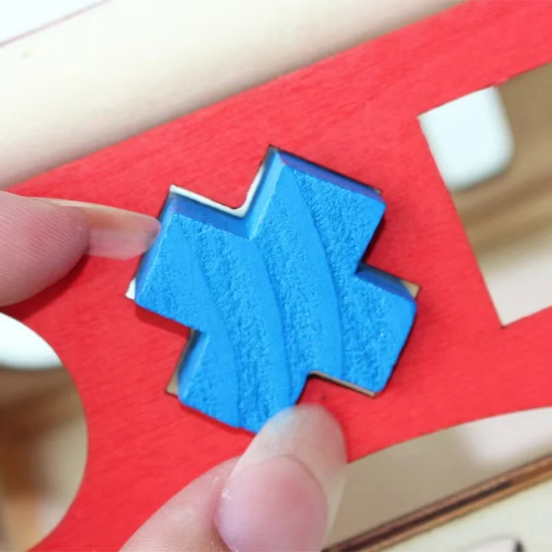 Wooden Geometric Shapes Montessori Puzzle Sorting Math Bricks Preschool Learning Educational Game Baby Toddler Toys for Children