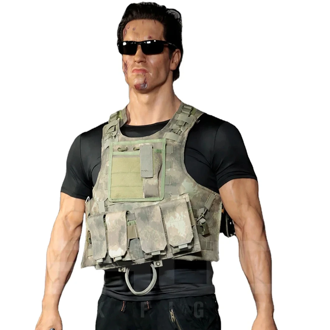 Life Size Realistic Movie Character Terminator Wax Figure For Sale