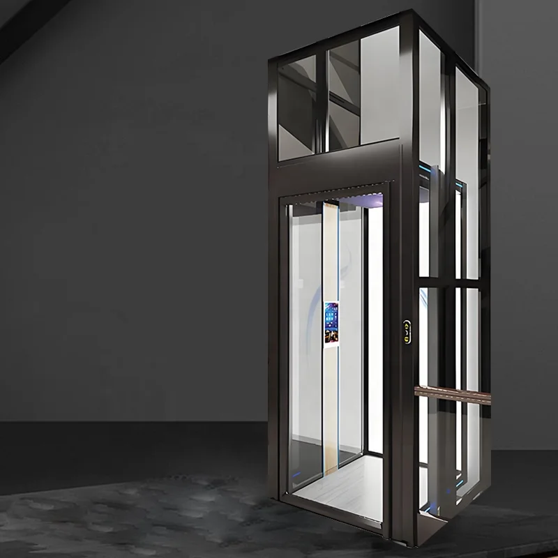 Contemporary Design Domestic Elevator in Capsule Style