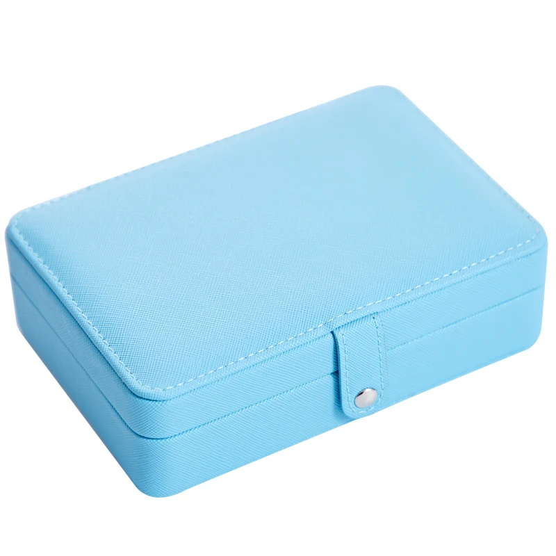 
Custom logo luxury jewellery portable travel jewelry gift leather packaging wholesale box for jewelry 