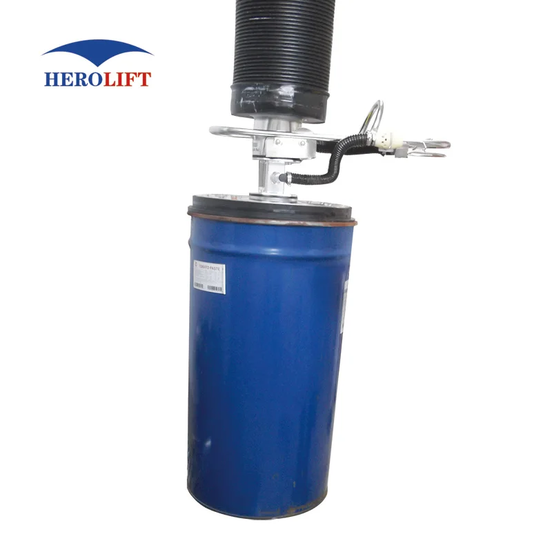 Vacuum lifting devices for drum handling vacuum lift systems vacuum tube lifter
