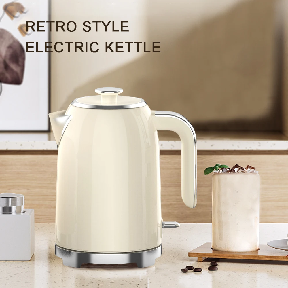 Retro Glass Blender and Kettle Sets Home Appliance Stainless Steel Electric Kettle and Toaster Set