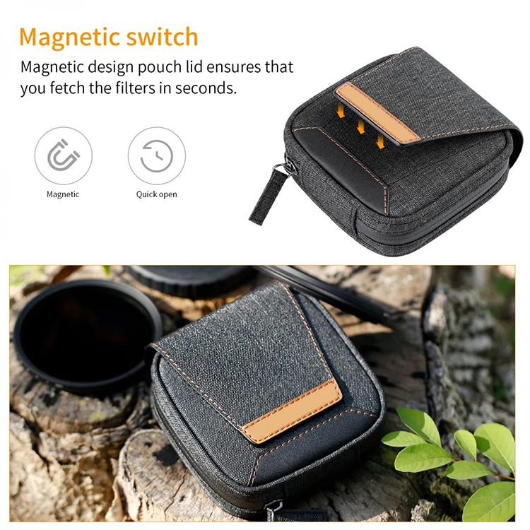 Digital Camera Accessories 58Mm 4 In 1 Package Set UV CPL FLD Camera Lens Filter Kit Pouch Bag