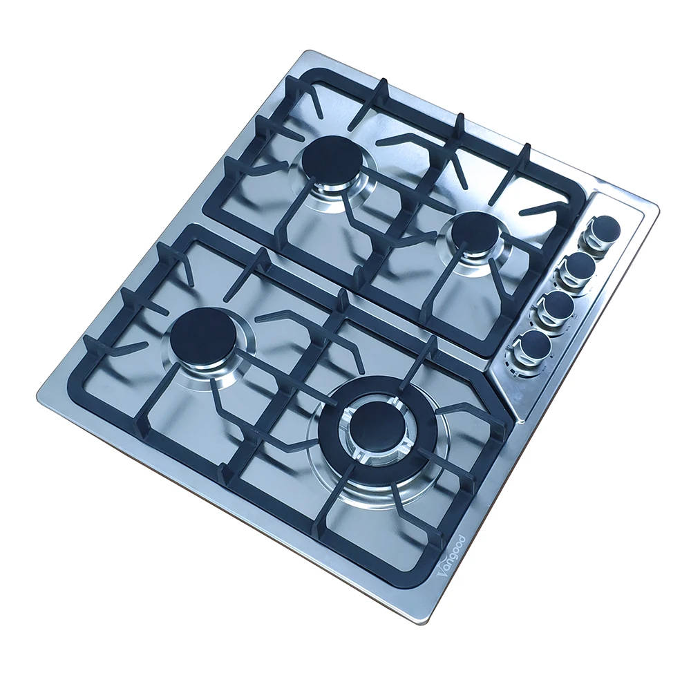 Ckd Skd New Design 80cm Built-in Stainless Steel 4 Burner Super General Electronic Ignition Built-in Gas Hob