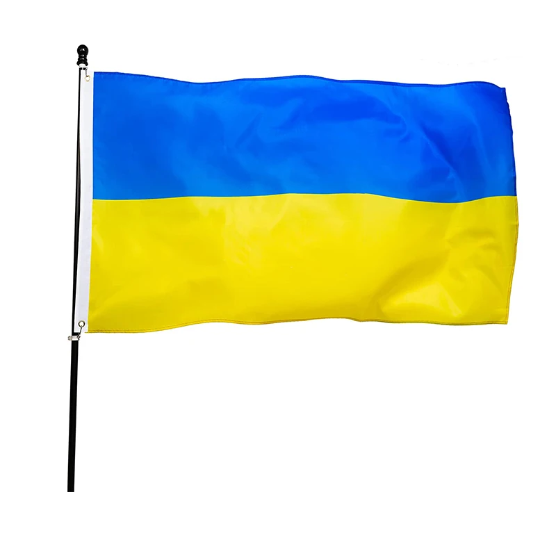Cheap Custom Made 3x5ft Large Printing Polyester National Blue Yellow Ukraine Flag